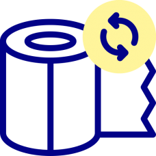 Reposição de papel higiênico